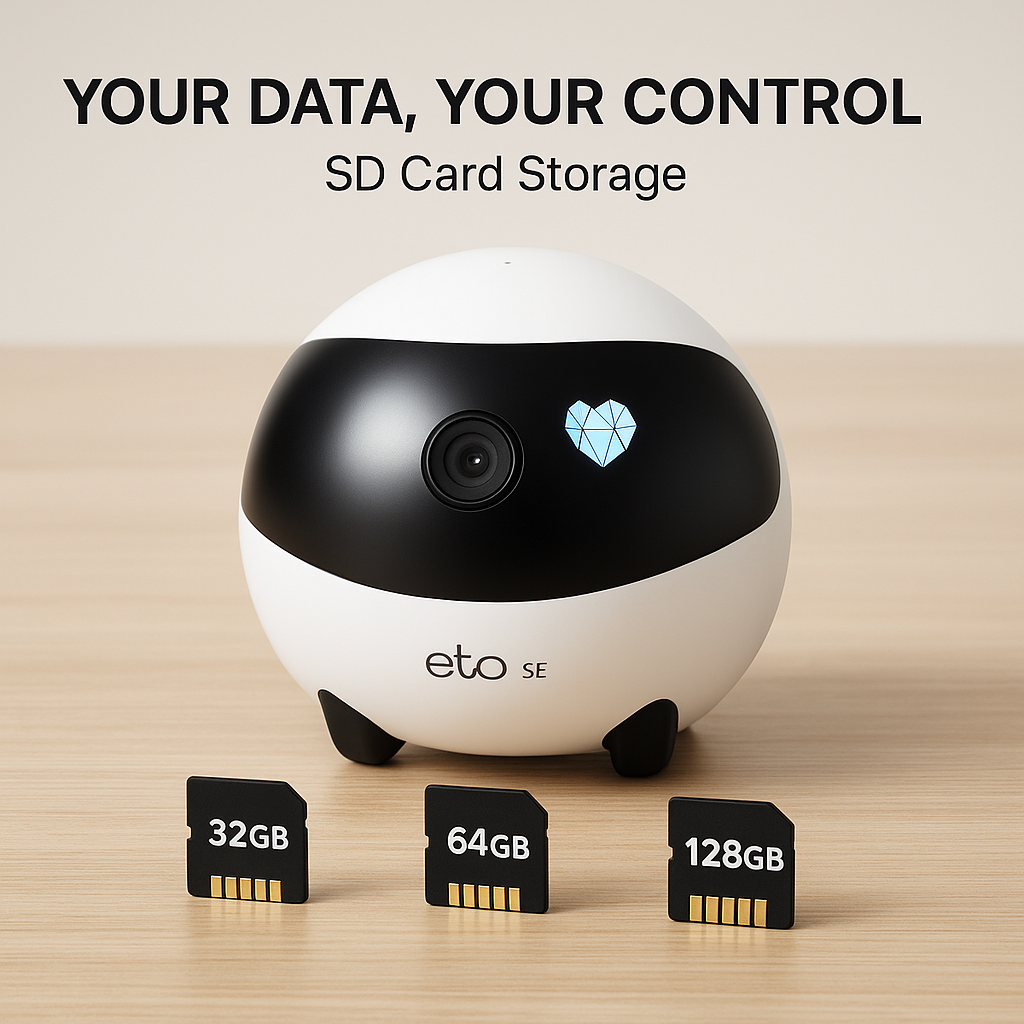 EBO SE Smart Pet & Home Security Camera | 1080P HD 360° WiFi (2.4G/5G) Robot with Night Vision & Two-Way Audio for Dogs, Cats & Family