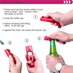 Cap Gun Bottle Opener Beer Bottle Cap Gun Toy Gun Bottle Cap Shooter Launcher, Creative Cap Gun Toy for Party Bar